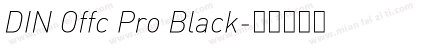 DIN Offc Pro Black字体转换